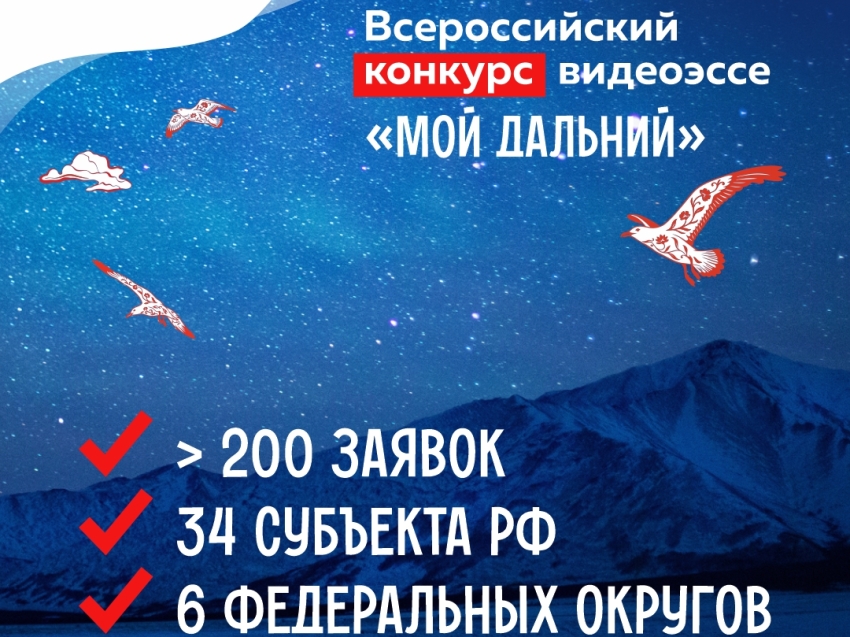 Более 200 заявок поступило на конкурс видеоэссе «Мой Дальний»